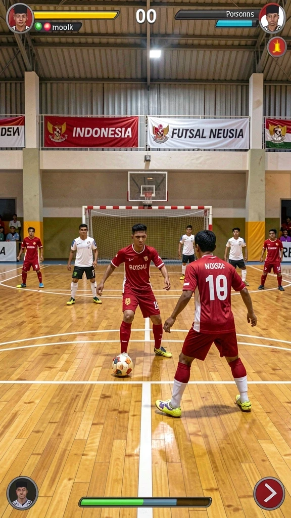 rajacorc - Screenshot menunjukkan pemain membangun struktur dalam kerajaan mereka.
