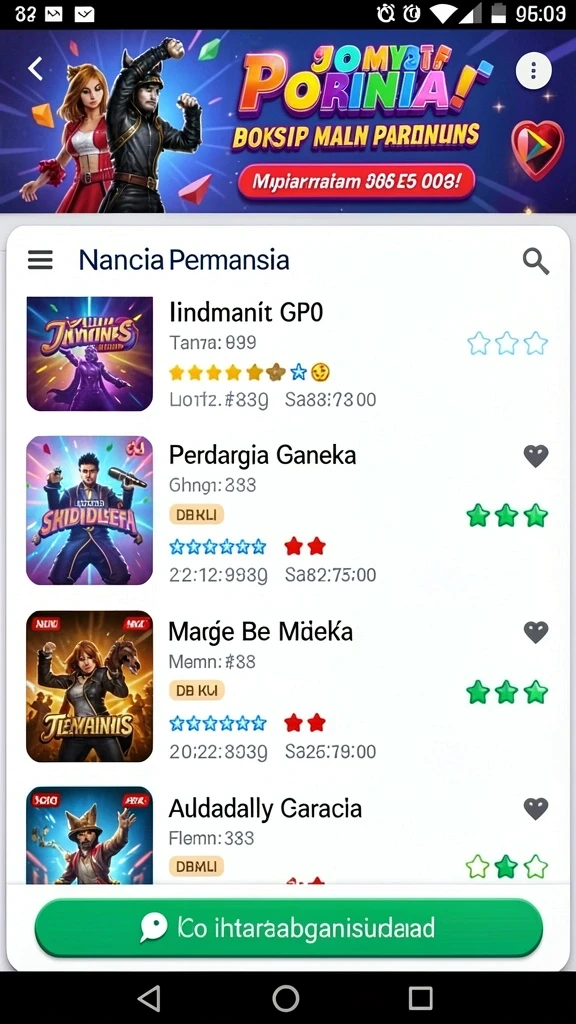 rajalangit77 - Tampilan menu utama yang menarik.