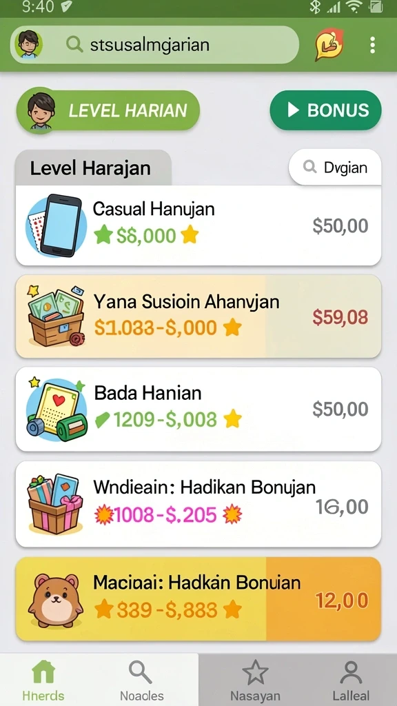 v07 - Tangkapan layar dari menu peningkatan karakter yang menarik.